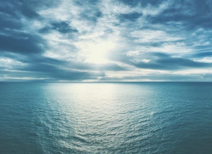 Ship on Ocean Under Blue Sky: Professional Photography