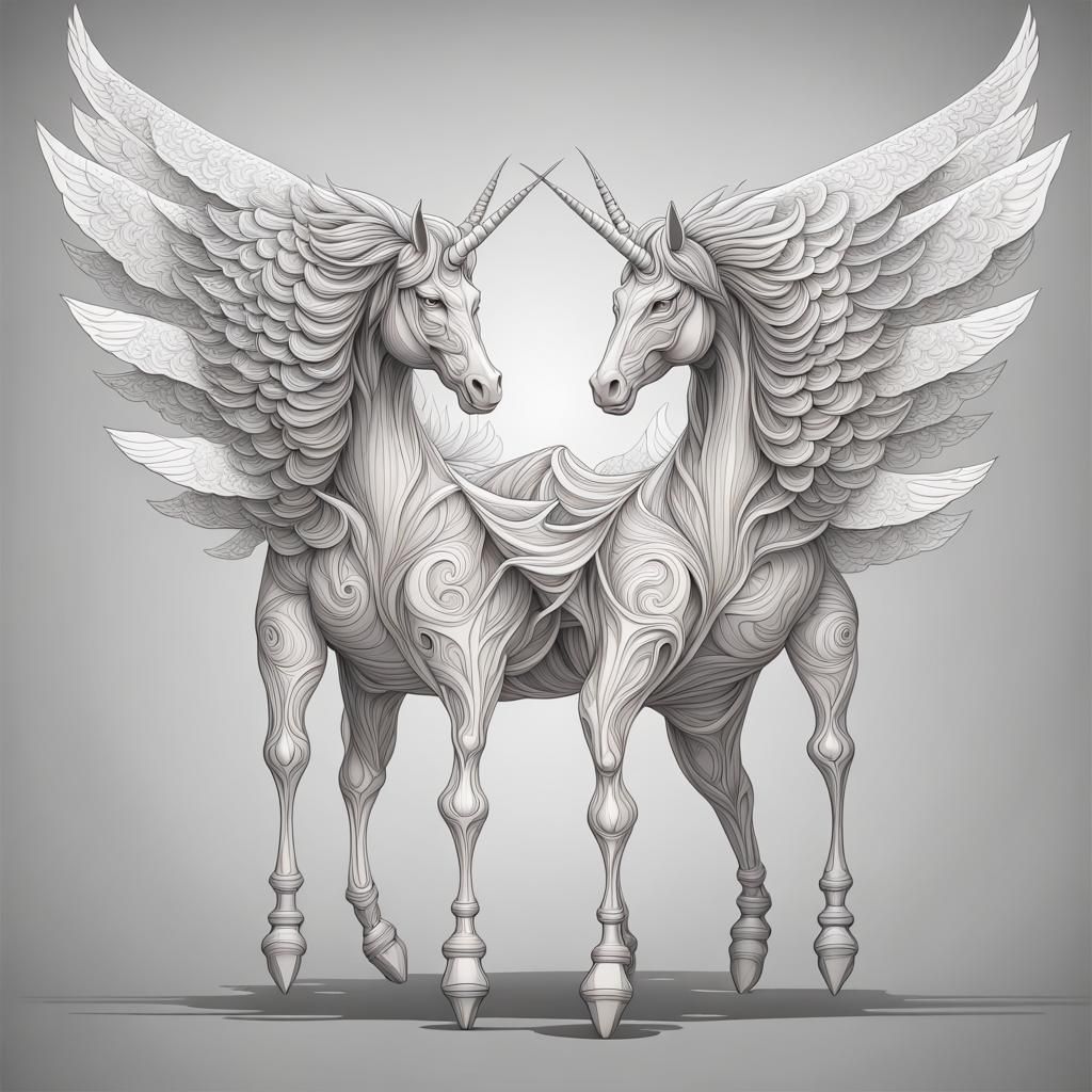 Winged Unicorn -OR- Horned Pegasus?