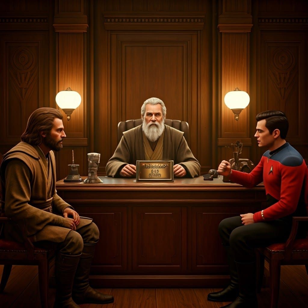 Star Wars Star Trek Mediator in Counselor's Office