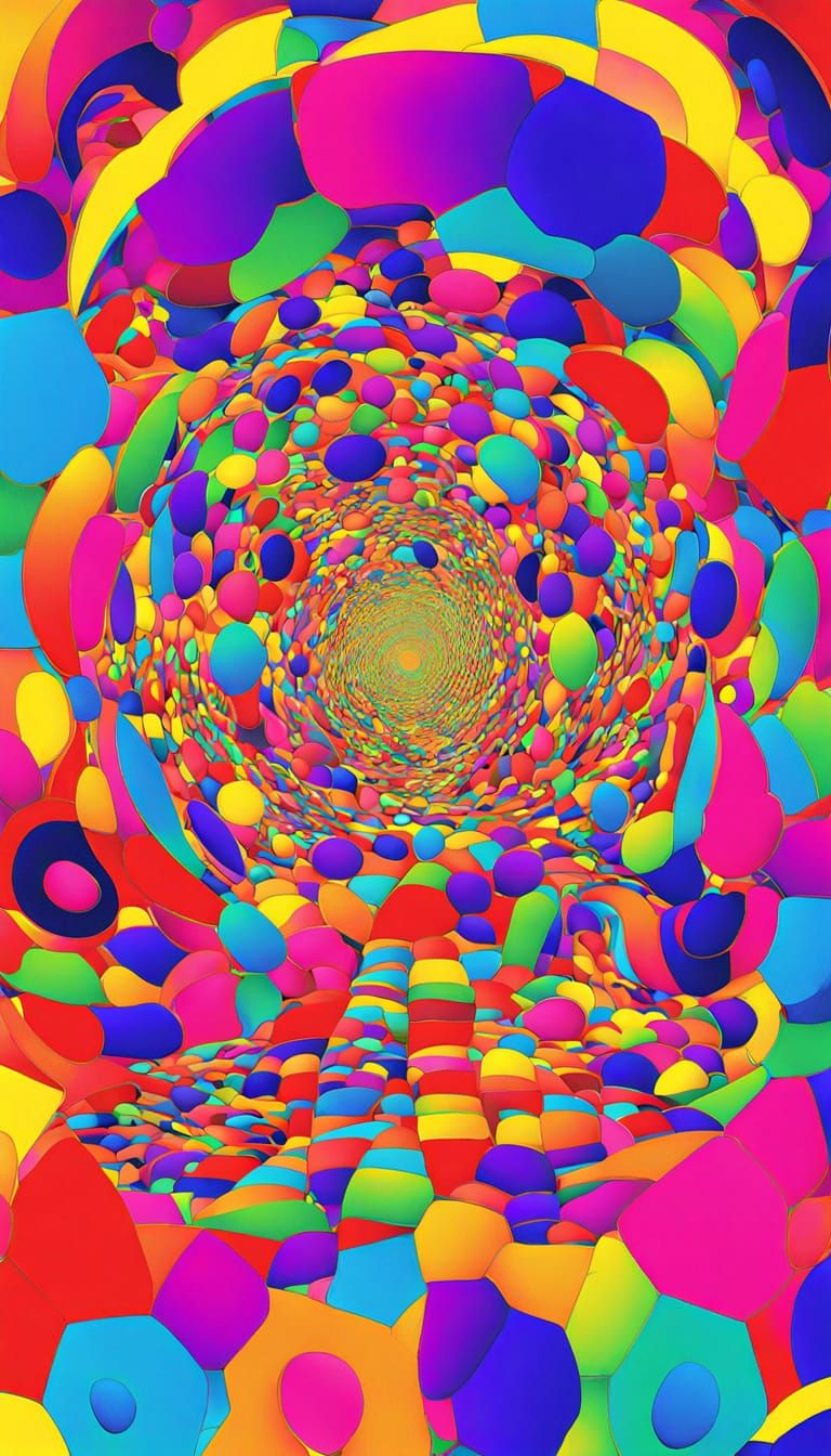 Vibrant AI Art Exploring the Concept of Infinity