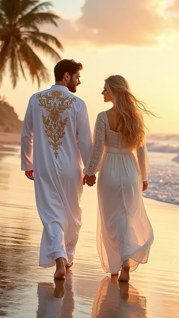 Romantic Moroccan Sunset Couple
