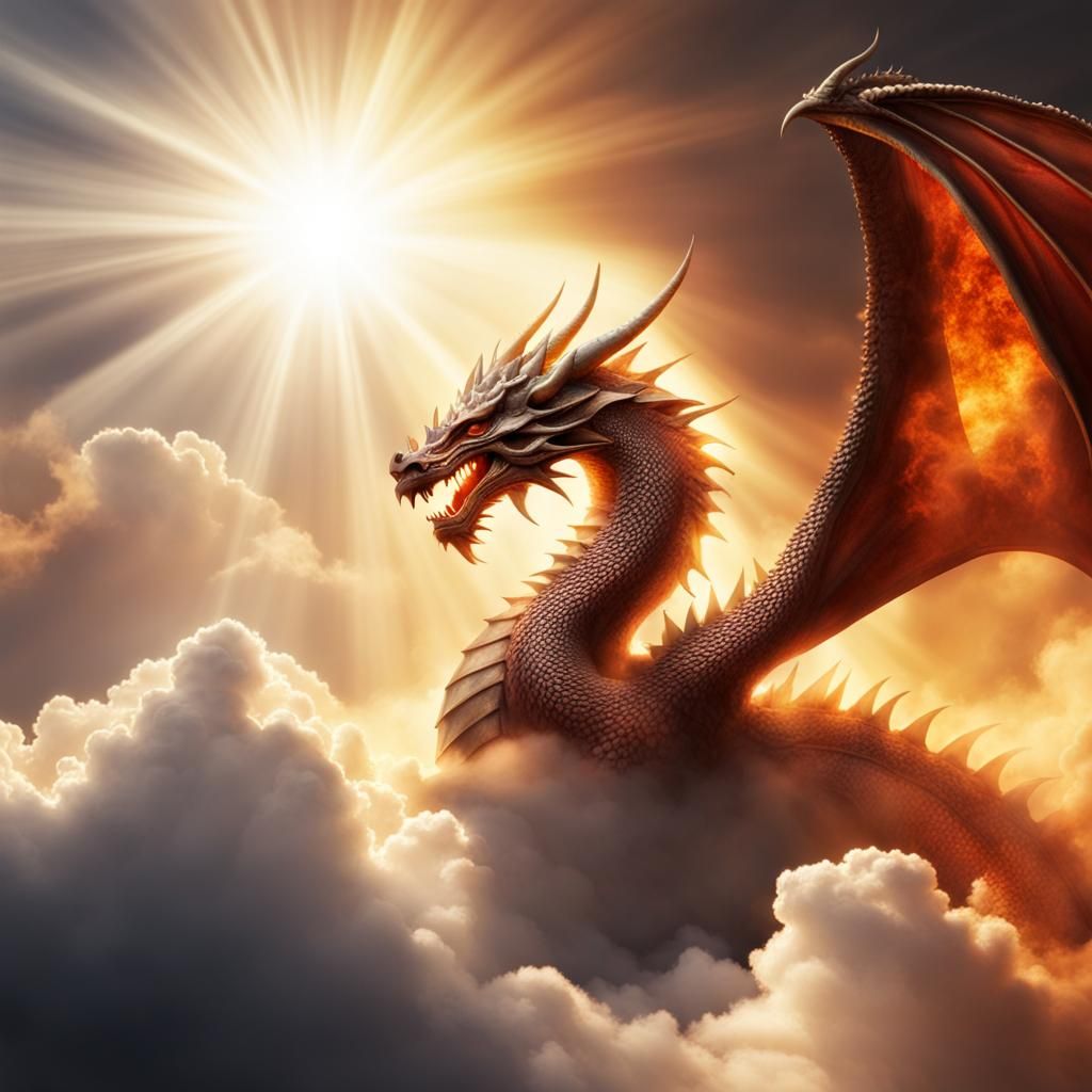 Divine Dragon Fire in Heavenly Sunshine