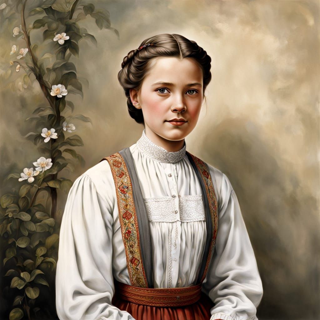 Photorealistic Portrait of Maria von Trapp