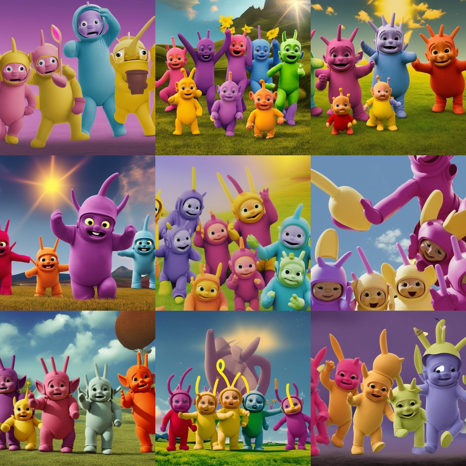 Teletubbies as Apocalyptic Horsemen