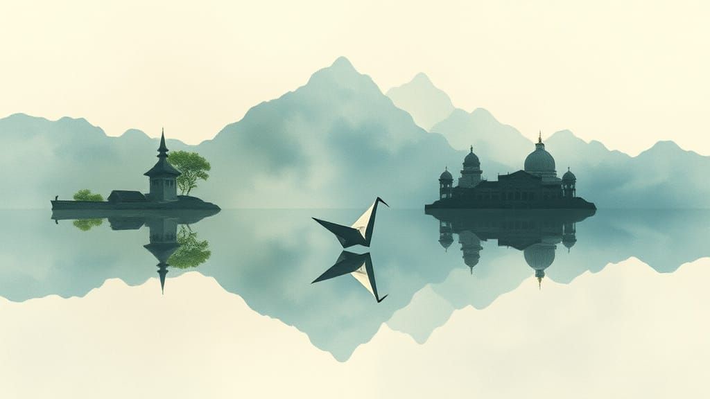 Exploring the Inner Self in a Dreamlike Watercolor World