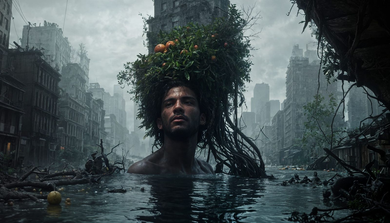 Dystopian Manhattan: Last Man with Pomegranates