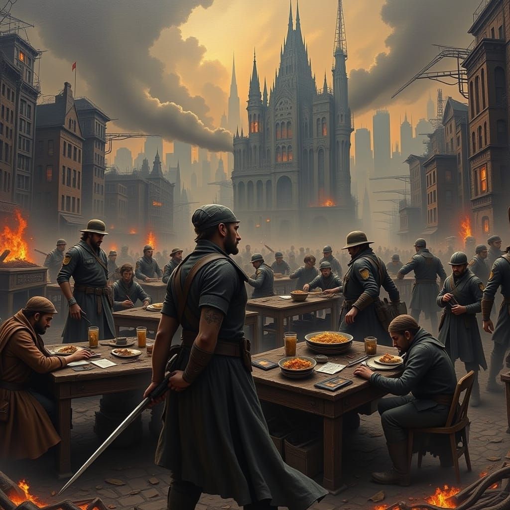 Dystopian Criminal Background Check AI Art