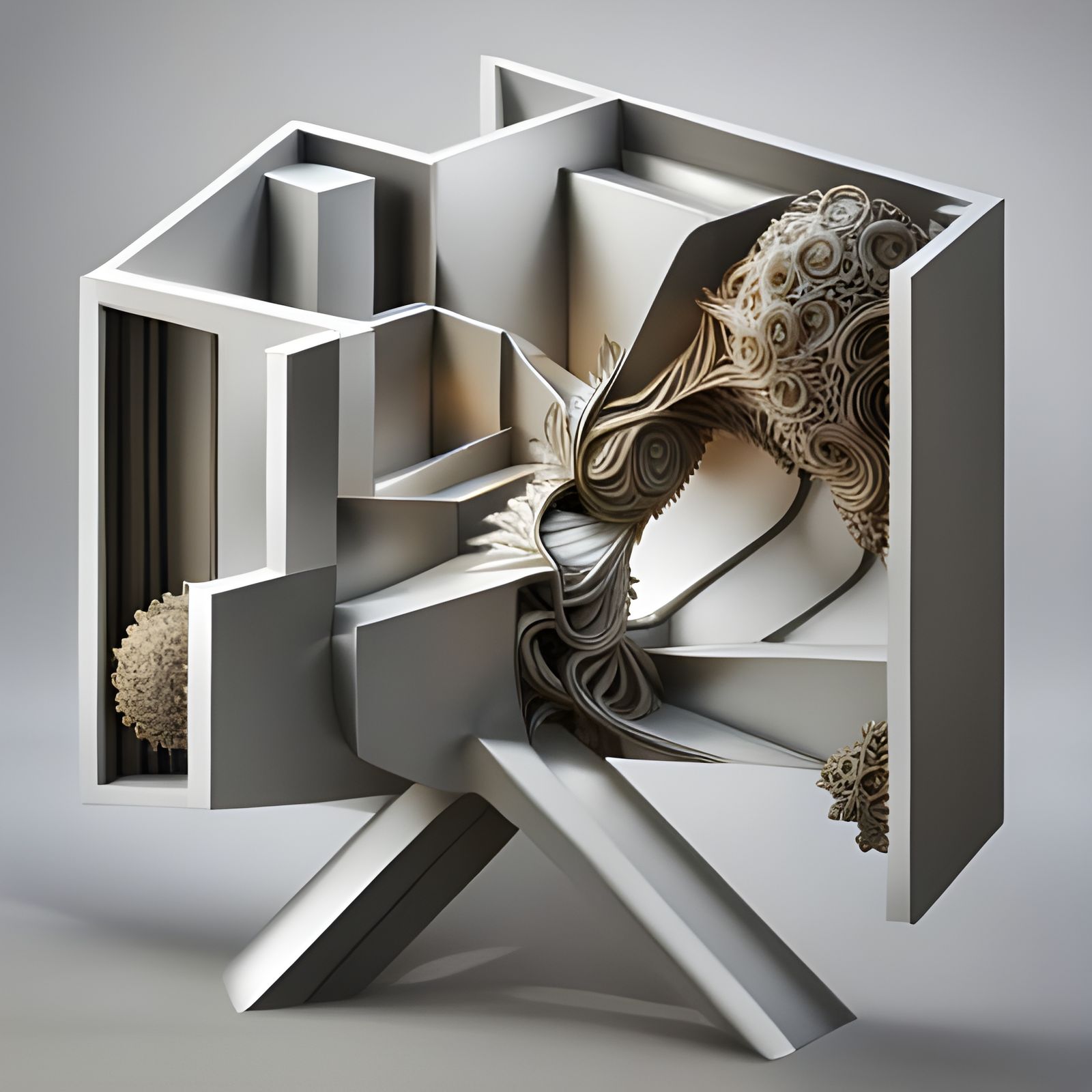 Iridescent Fractal 3D Sculptures in 8K Resolution