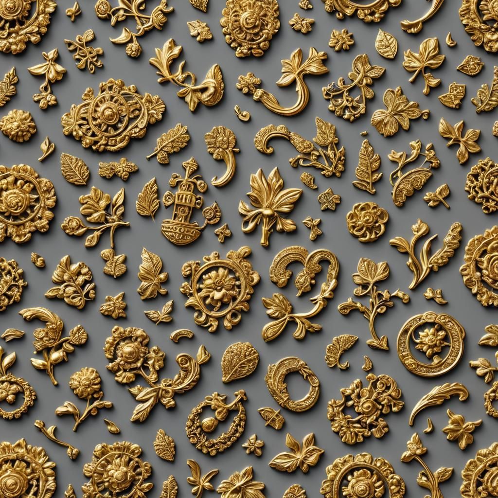 Golden Mermaid with Pearl Staff: Fantasy Art