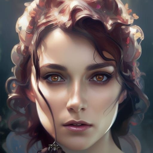 Katherine Pierce Portrait in Hyperdetailed Digital Art
