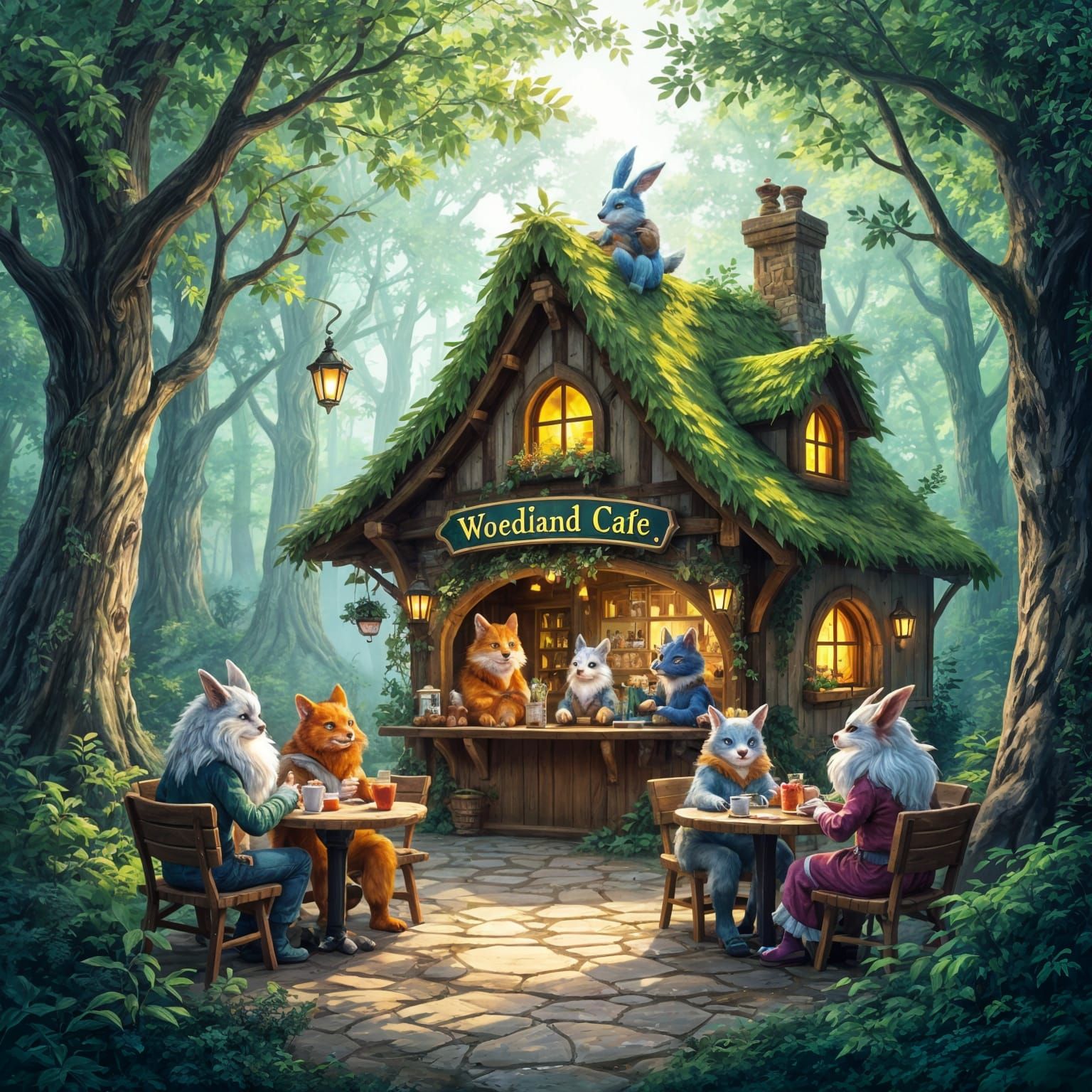Mystical Creatures Run Woodland Café