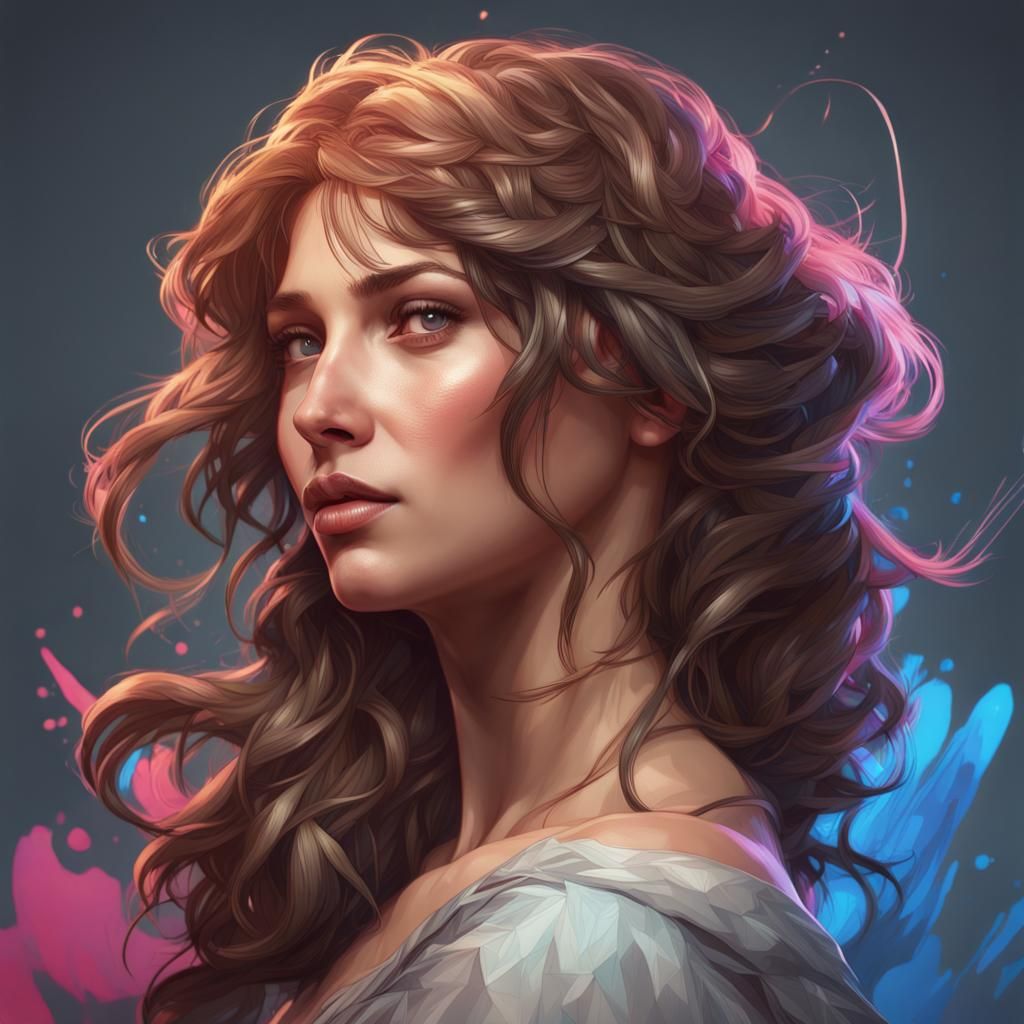 Hyperdetailed Portrait in Volumetric Lighting Style