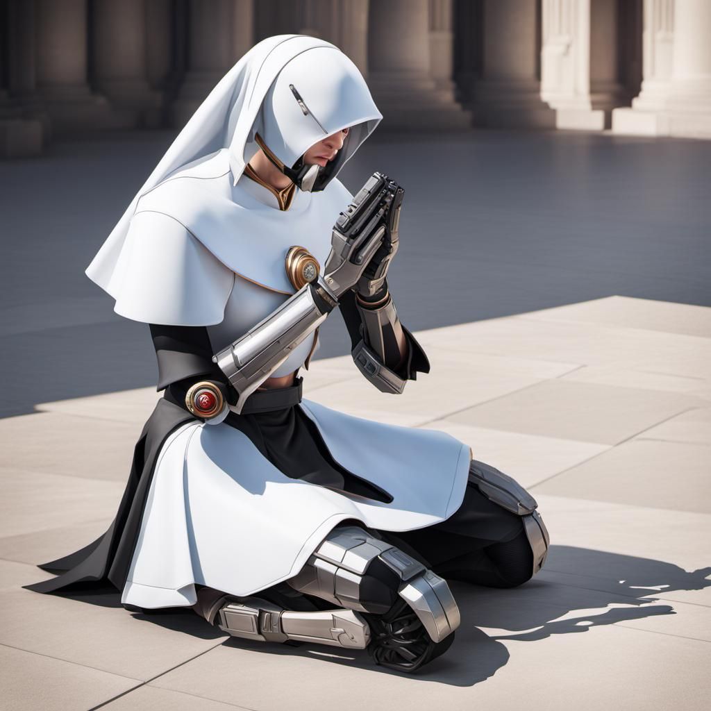 Detailed Portrait in Volumetric Lighting