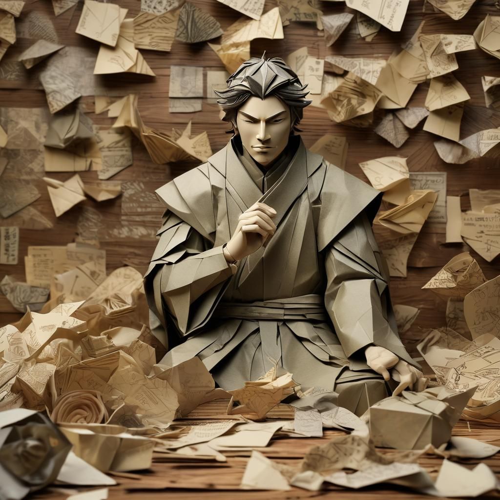Intricate Origami Papercraft of the King's Son