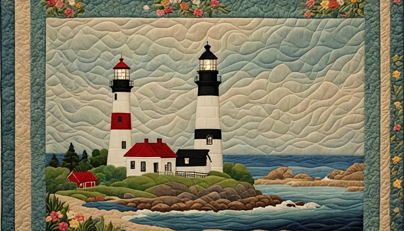 Lighthouse Island Quilt Art