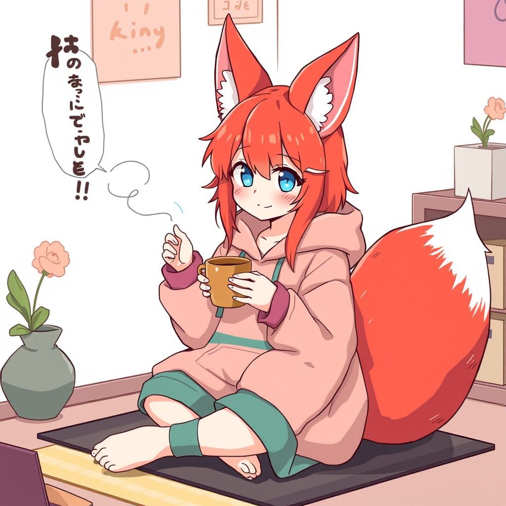 SPi relaxing with chai tea