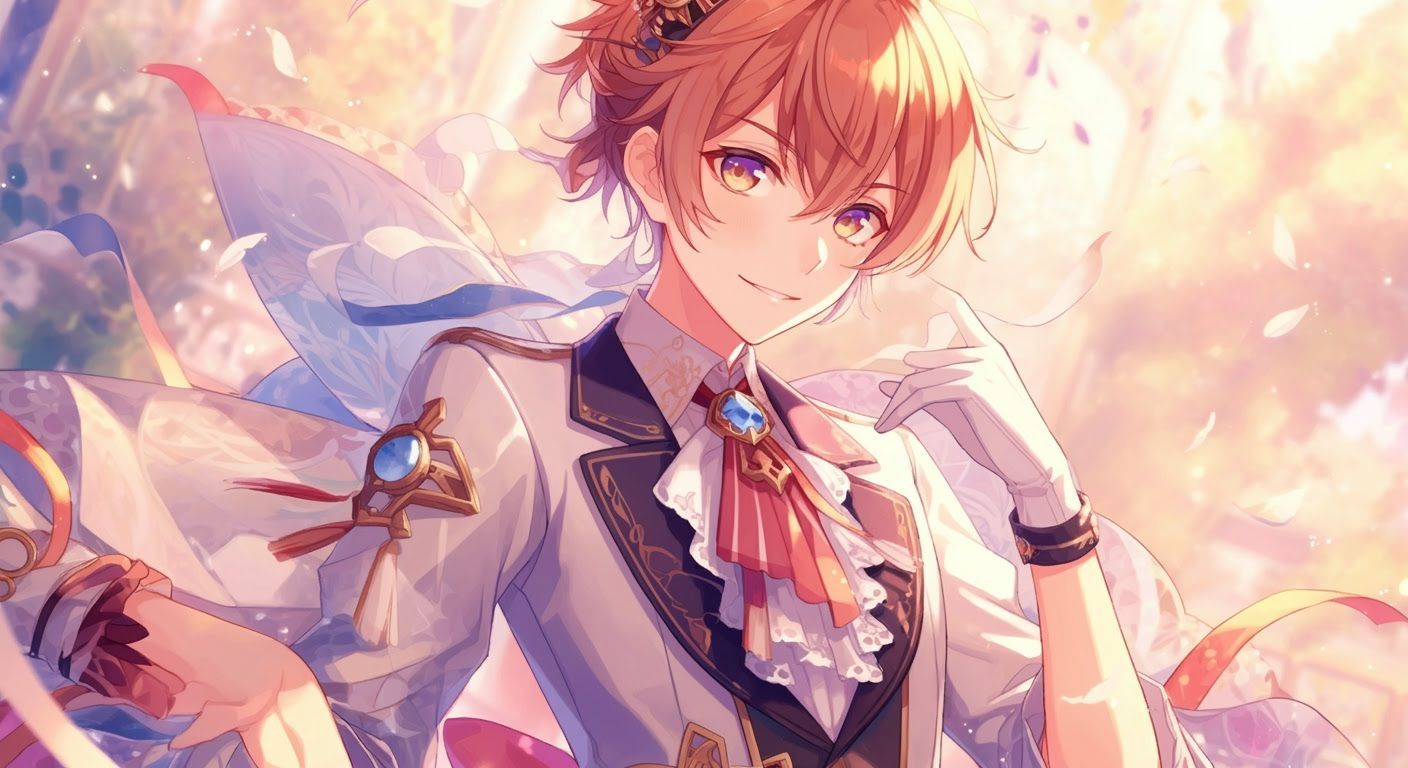 Elegant Anime Illustration in Manga Style