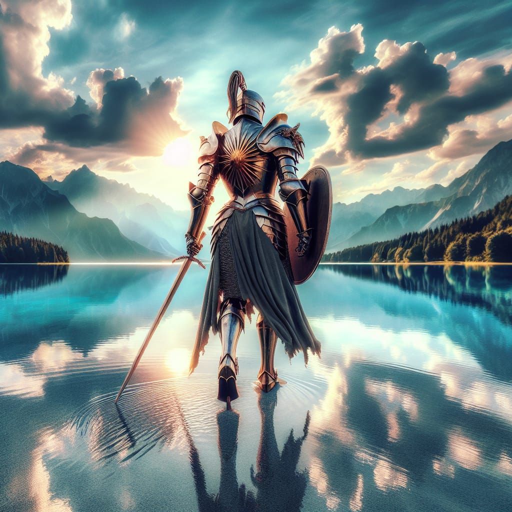 Shining Warrior Princess Walks on Water: Hyperrealism