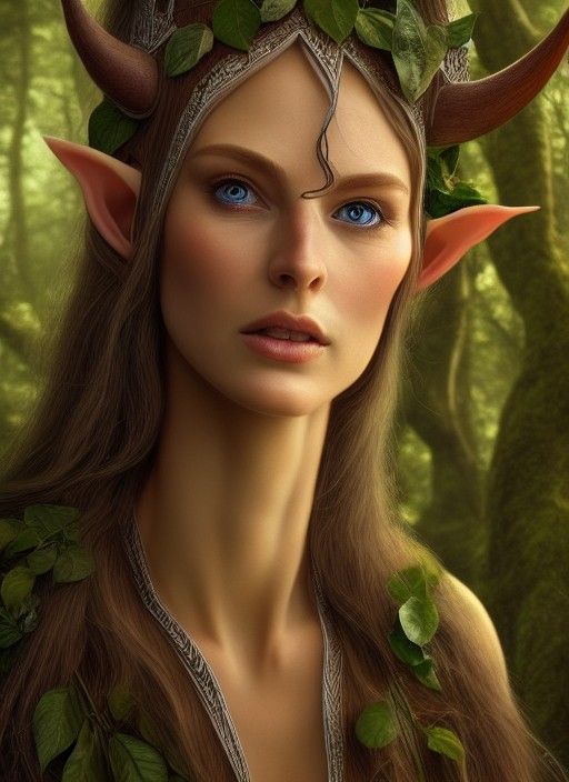 Detailed Wood Elf Concept Art in 8K