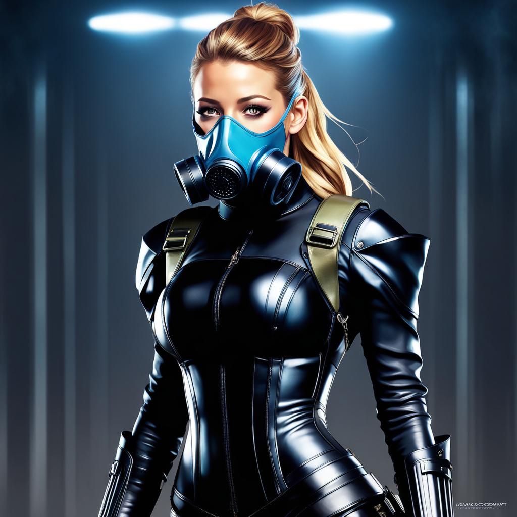 Blake Lively in Latex: Hyperdetailed Artgerm Portrait