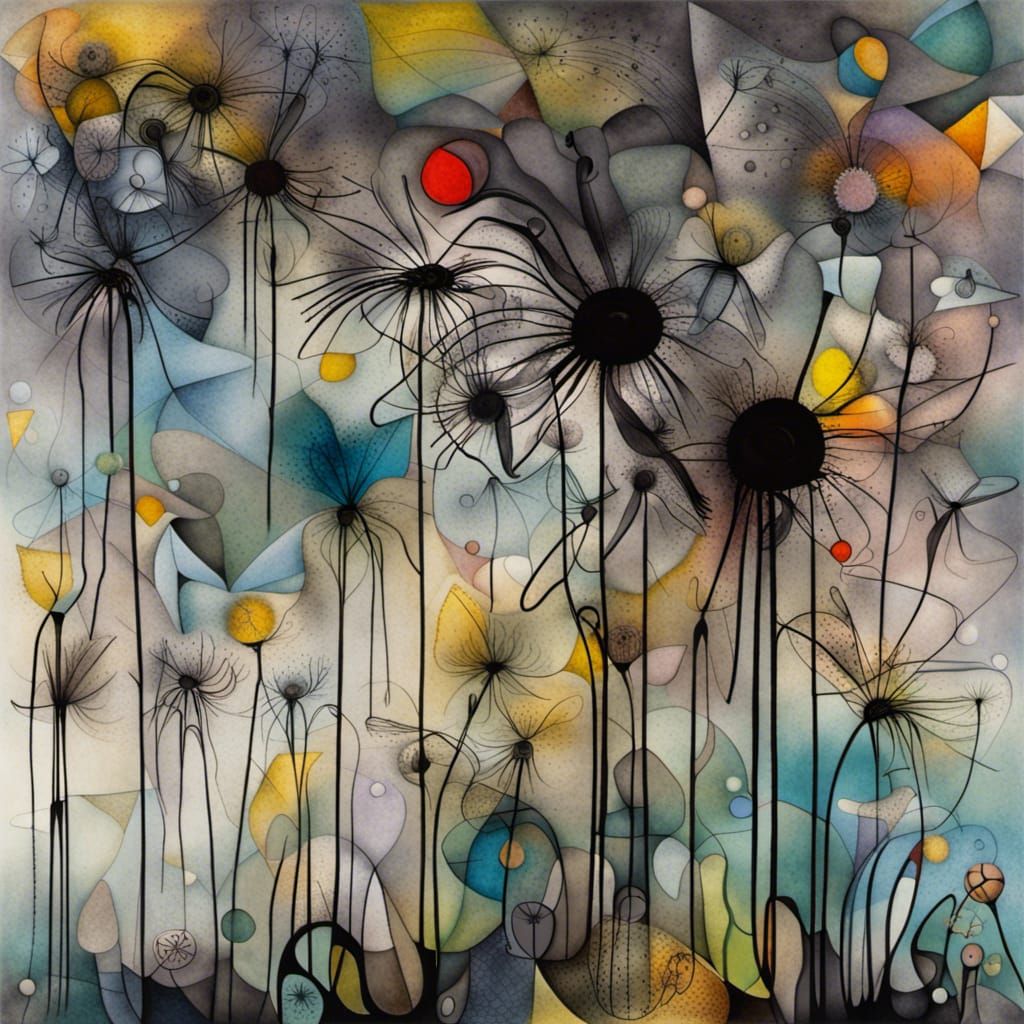 Fairies Making Wishes in Dandelion Dreamscape