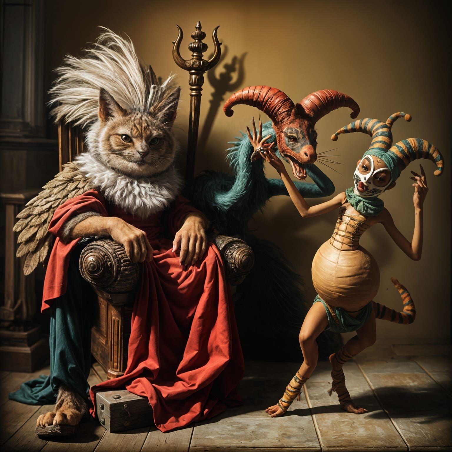 Animal Imposters Wearing Face Masks