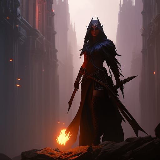 Dark Elf Fantasy Art in High Resolution