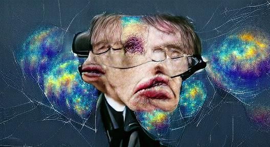 Stephen Hawking AI Portrait