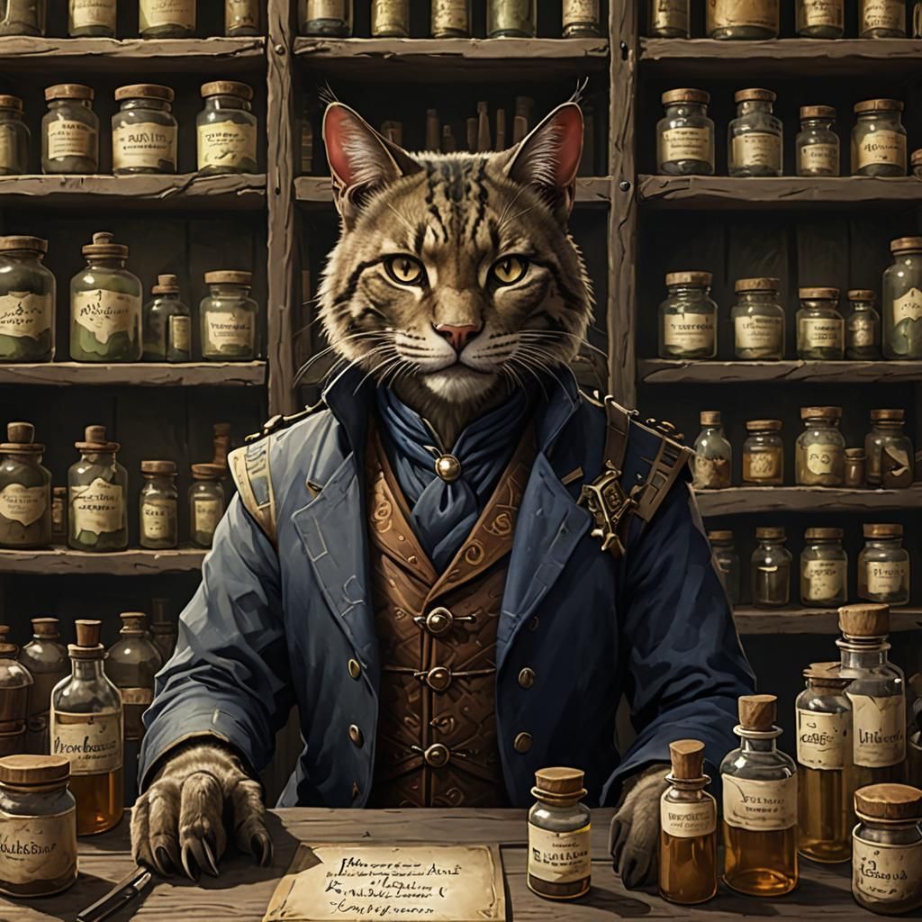 Khajiit Apothecary Scene