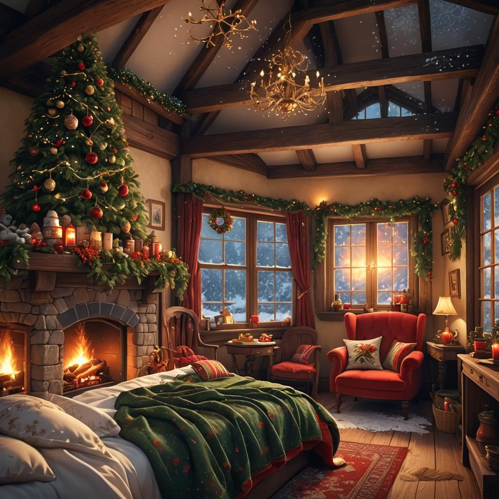 Cozy Christmas Cottage in Unreal Engine 5