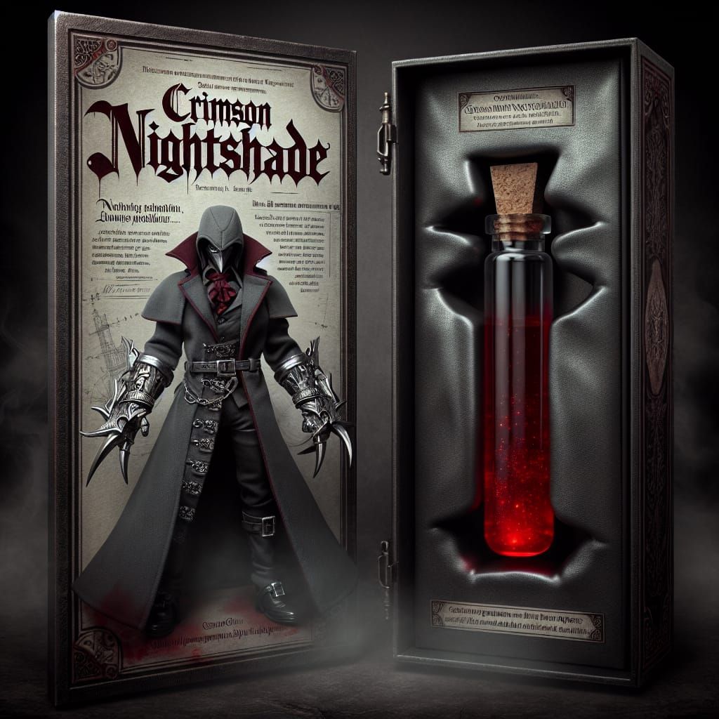 Gothic Vampire Detective in Noir Box