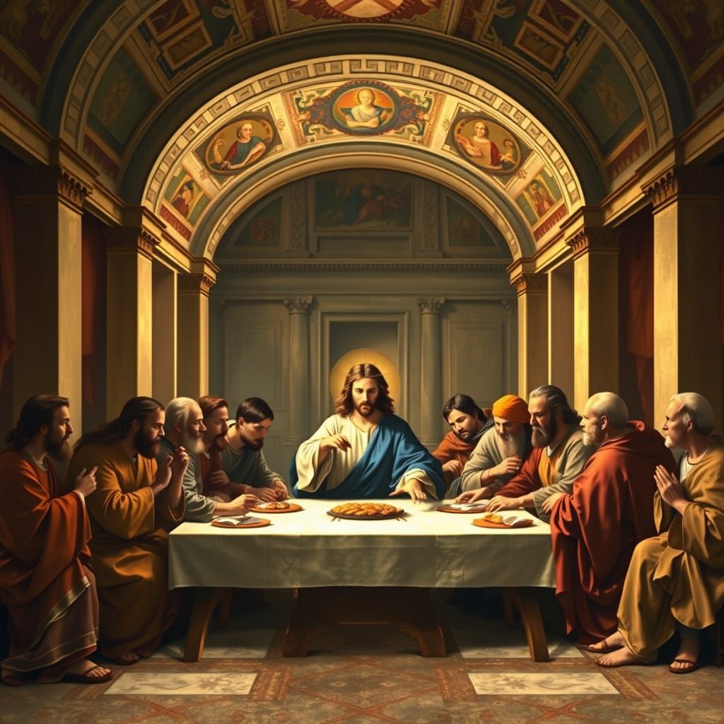 The Last Supper in Renaissance Grandeur
