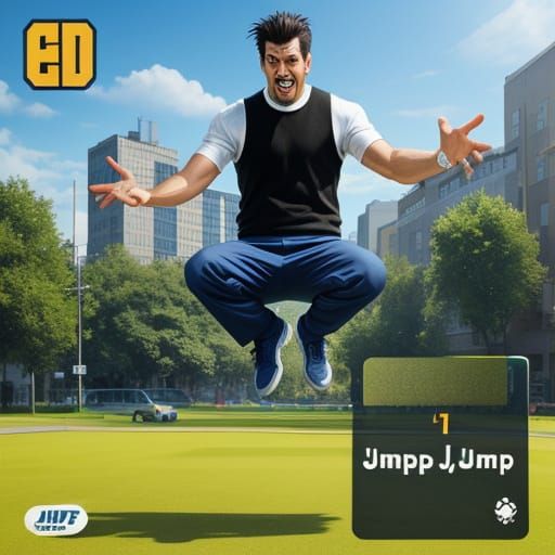 Square Game Jump: An AI Interpretation