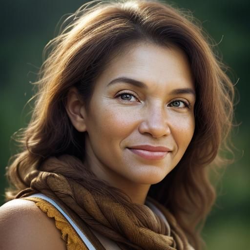 Woman's Portrait with Walnuts, Honey, and Cinnamon