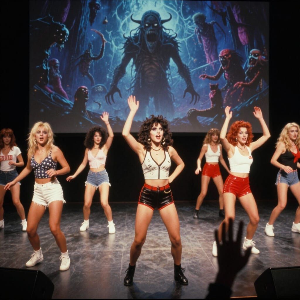 80s Punk Aerobics Babes Dance in Dreamy VHS Finale