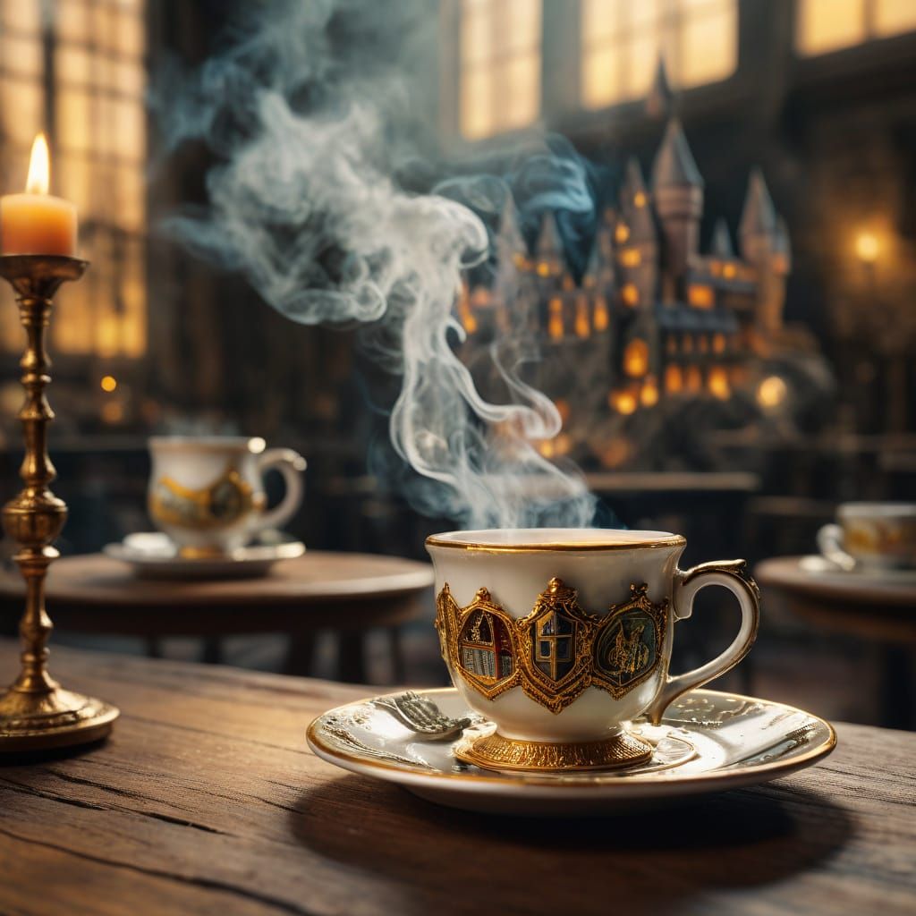 Hogwarts in Teacup: Photorealistic Miniature Macro