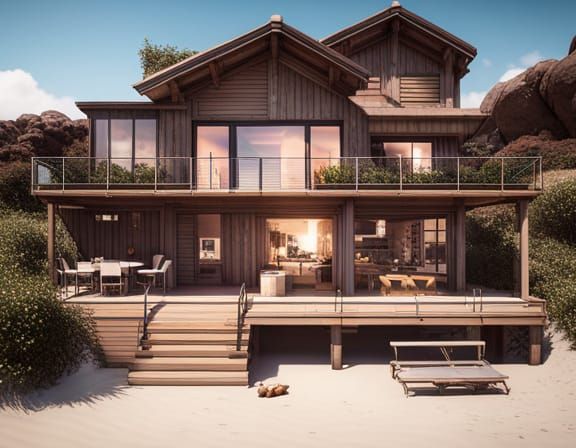 Beach House: 3D Game Cinematic Render