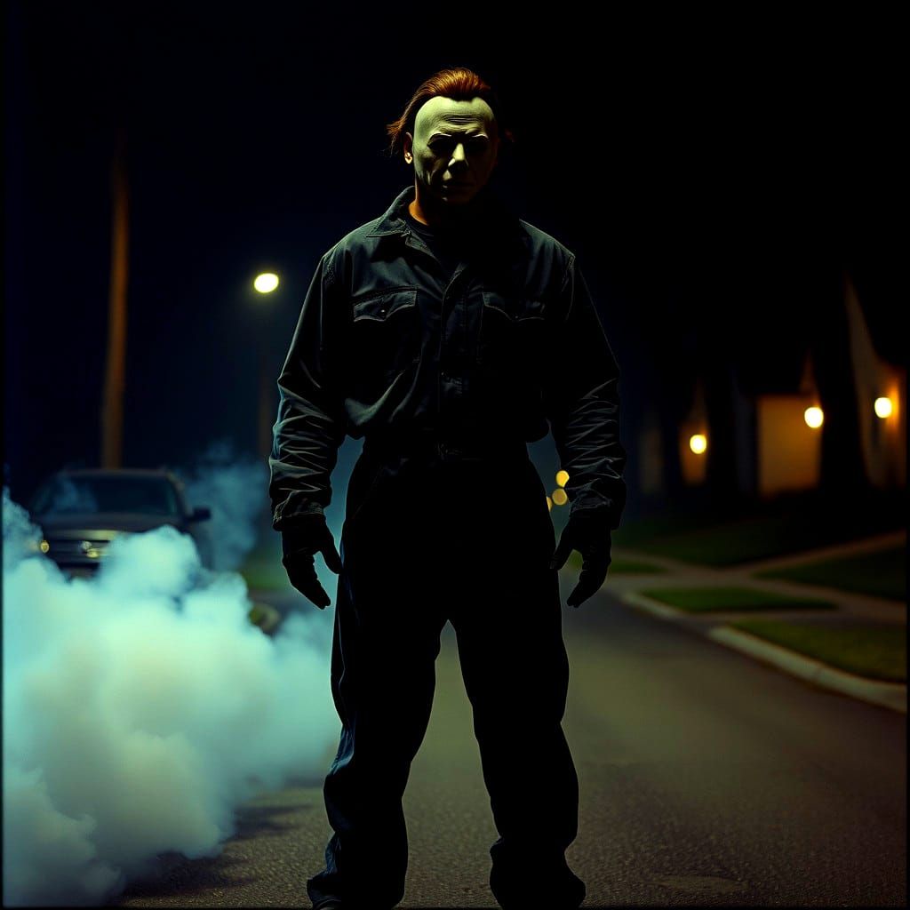 Michael Myers: Cinematic Horror Character Portrait