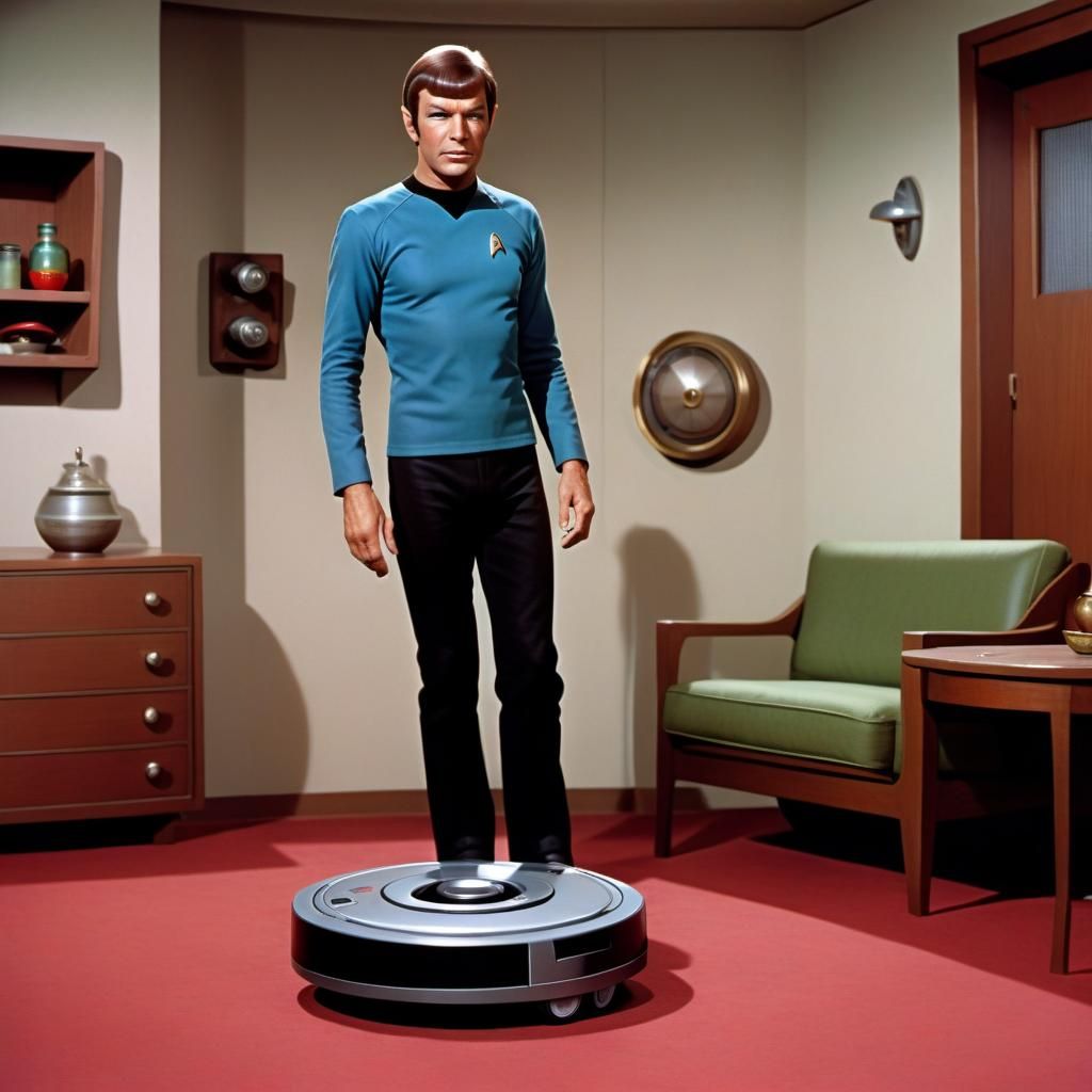 Star Trek Redshirt Roomba Maintenance