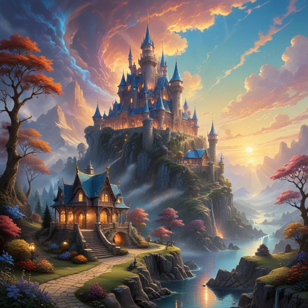 Elemental Royal Family in Ethereal Fantasy Kingdom