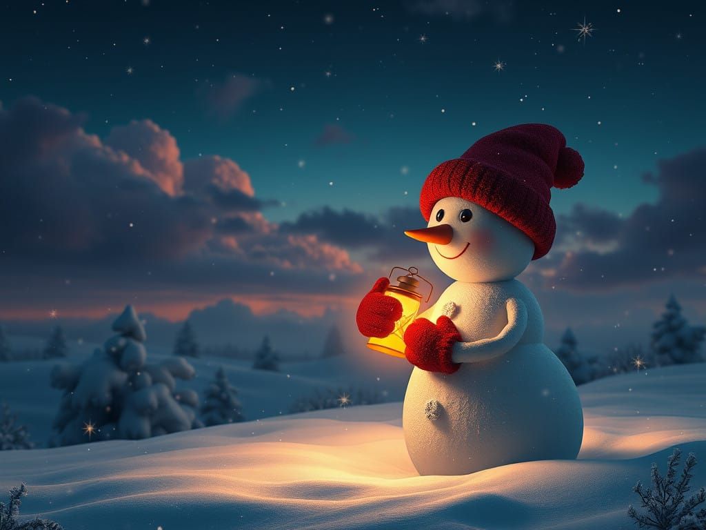 Enchanted Winter Nightscape