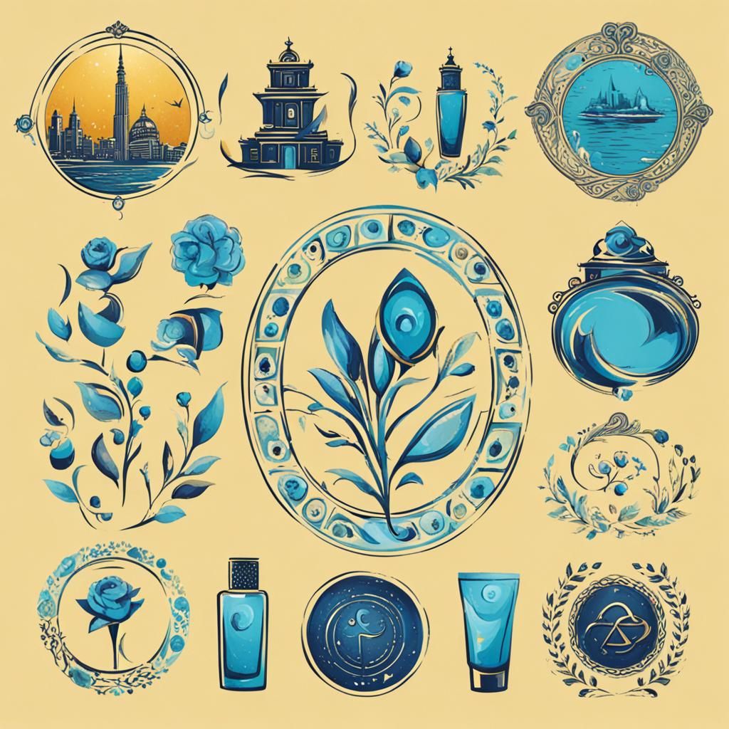 Pharos Cosmetics: Modern AI-Generated Logo Design