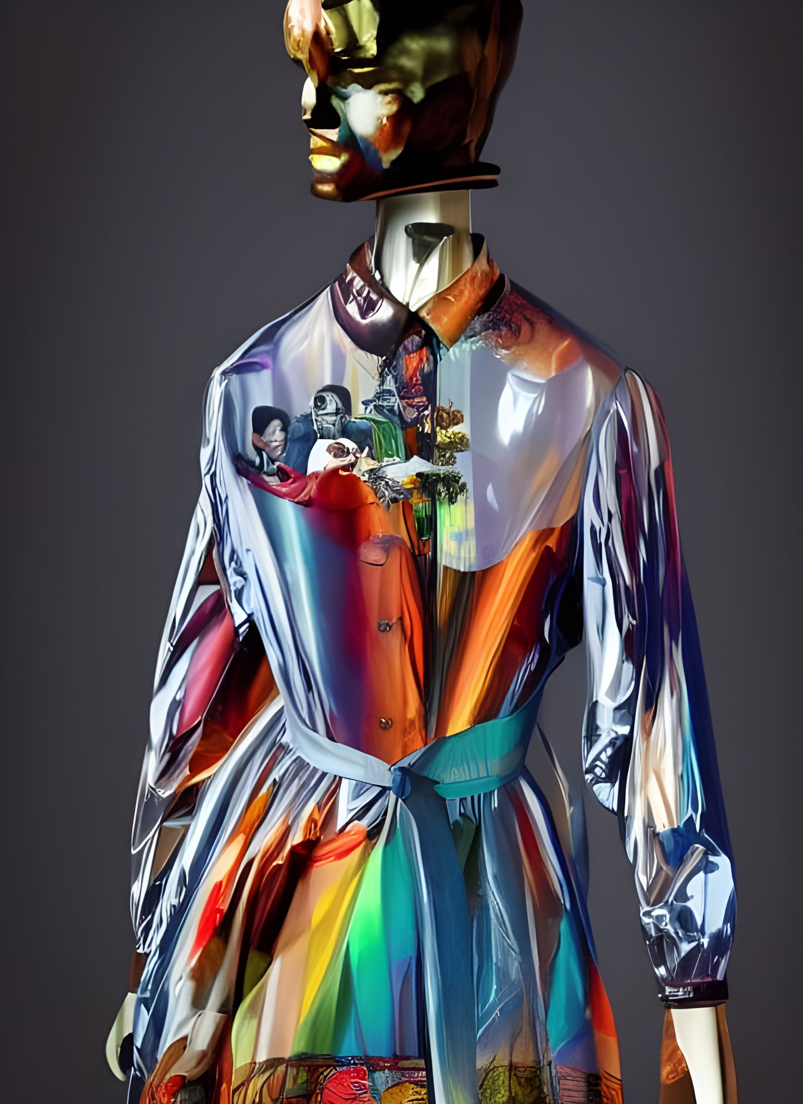 Technicolor Fabric Art in Digital Style