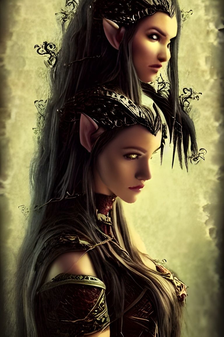 Elven Huntress Portrait: Haunting Beauty Revealed