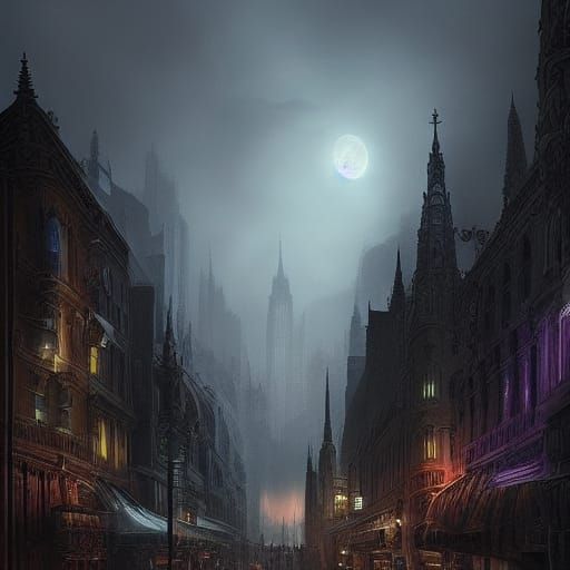 Epic Cinematic Cityscape in Digital Matte Painting