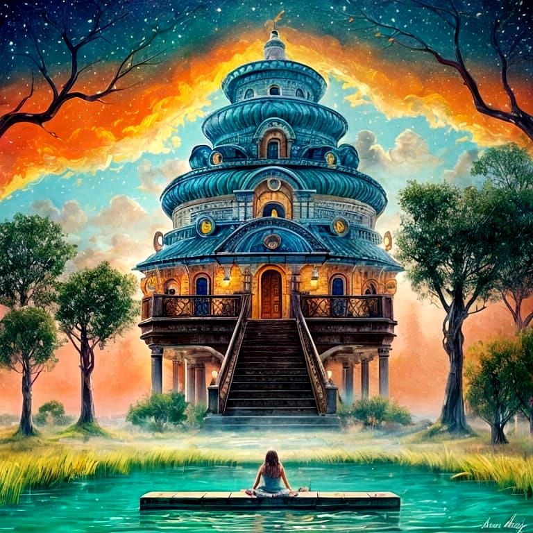 Dreamy ShadowBlend Portrait of a Beautiful Life