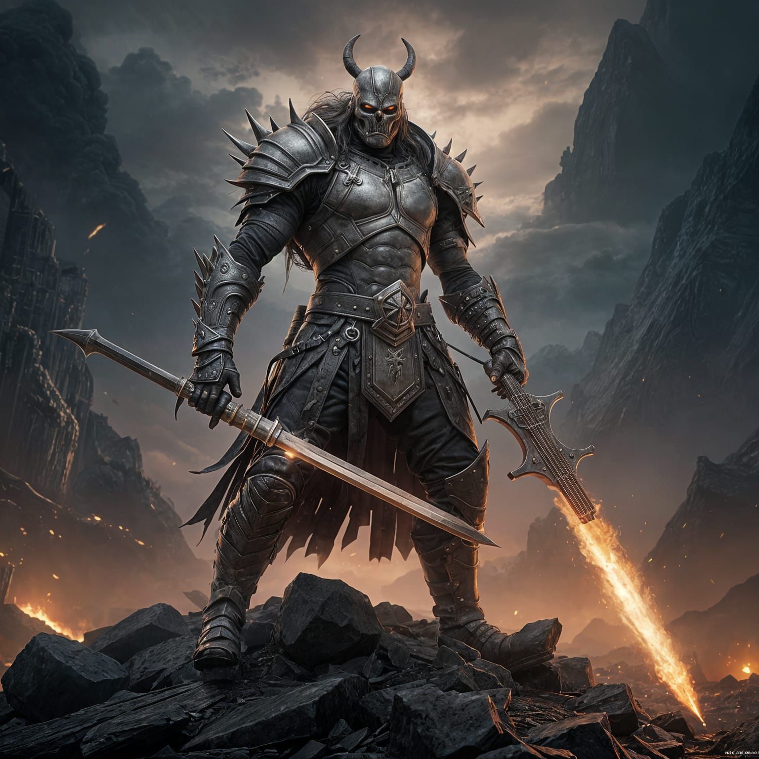 Metallic Art in a Cyberpunk Aesthetic