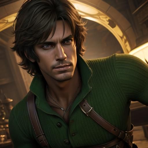 Glamorous Portrait of Shaggy Rogers in Unreal Engine 5