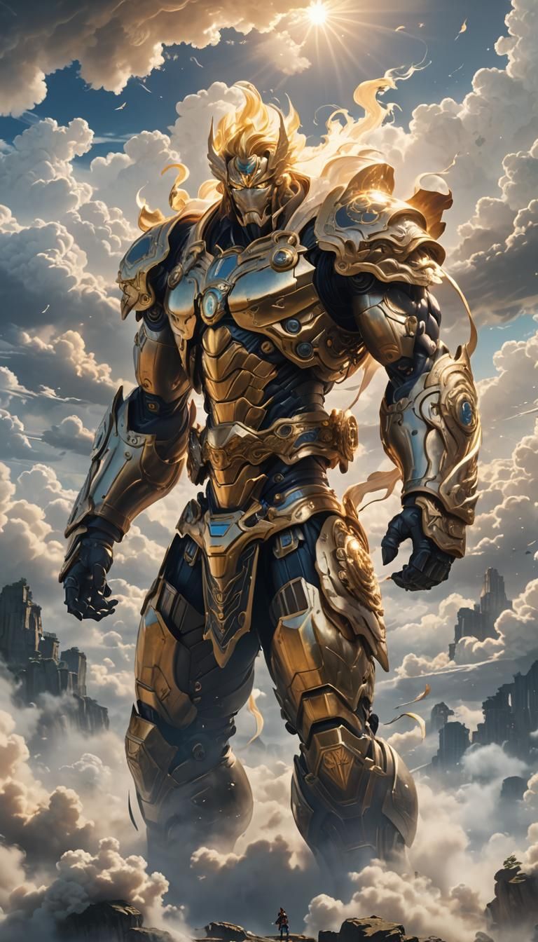 Giant Titan in Anime-Inspired Futuristic World