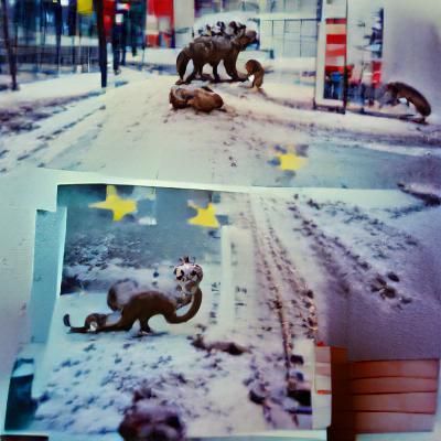 Berlin 1982: A Retro Polaroid Vacation Snap
